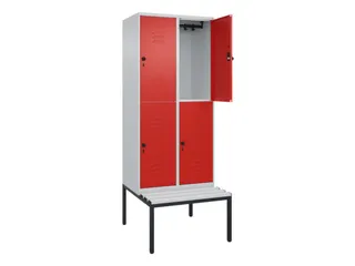 Dubbeldekse dekenkist,HxBxD 2120x800x815mm,2x2vak.,vak B 400mm - 2