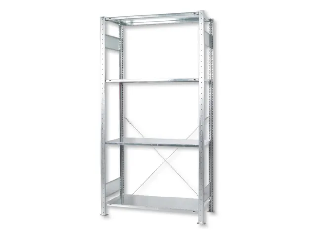 legbordstelling,grondveld,Green,HxBxD 2000x1000x400mm,4xStalen bodem