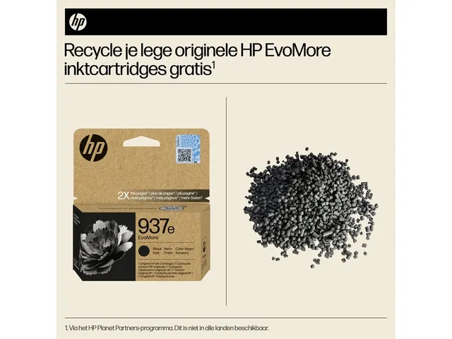 Inktcartridge HP 4S6W9NE 937E Evomore zwart