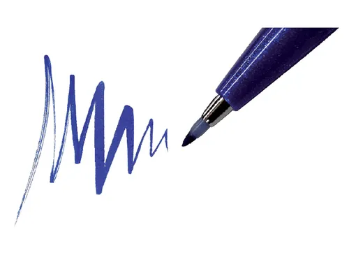 Brushstift Pentel Sign SES15C etui à 12 standaardkleuren