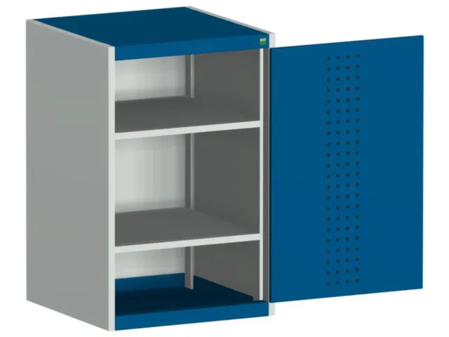 kast met geperforeerde platen,HxBxD 1000x650x650mm,2xStalen bodem