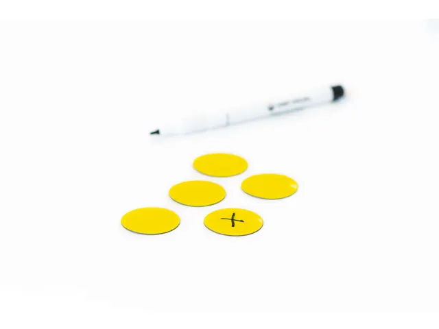 Magneetvel Symbool Cirkel Geel Ø 30mm