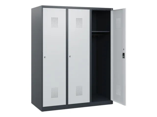 schoollocker,HxBxD 1530x1200x500mm,3vak,vak B 400mm,cil.-slot