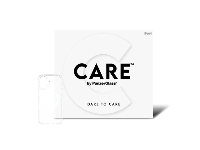 PanzerGlass CARE by Samba Case Transparent w. White MagSafe iPho