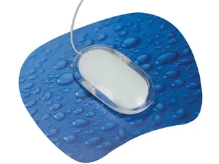 Muismat Ultra Dun Antislip Regendruppels Blauw - 2