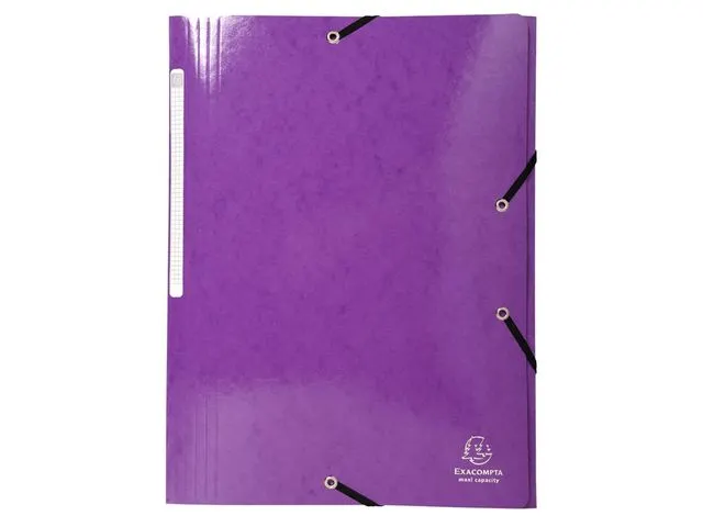 Elastomap 3 kleppen IDERAMA Maxi Capacity A4 Paars