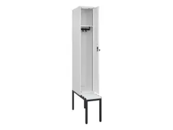 locker met bank,HxBxD 2120x300x815mm,1vak,vak B 300mm,draaigrendel