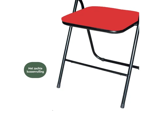 Klapstoel Rood Zwart FC100                    