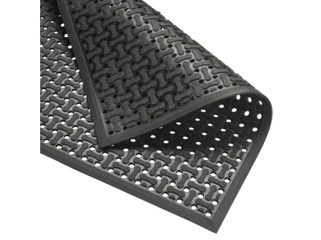 werkplekmat,mat,HxLxB 8,5x1830x1220mm,nitril,geperforeerd,antislip