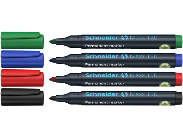 Marqueur Schneider Maxx 130 permanent ass. 4 pcs, pointe ronde