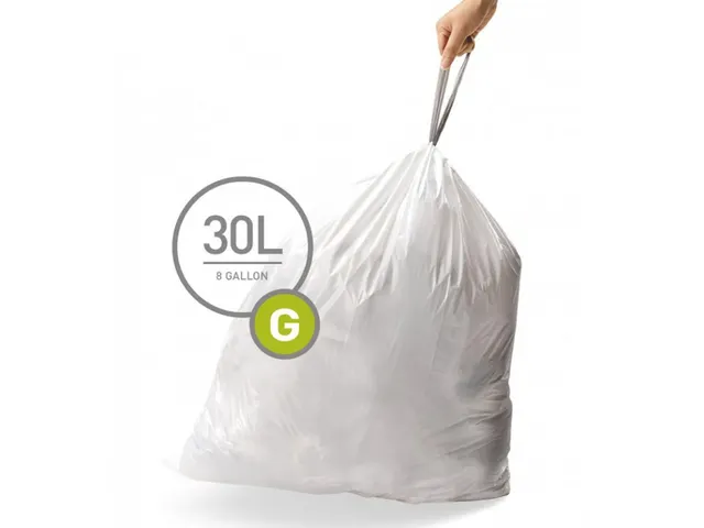 Afvalzakken 30 liter (G) Wit, Simplehuman