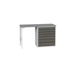werkbank,HxBxD 930x1500x600mm,linoleumblad,2voeten/1container