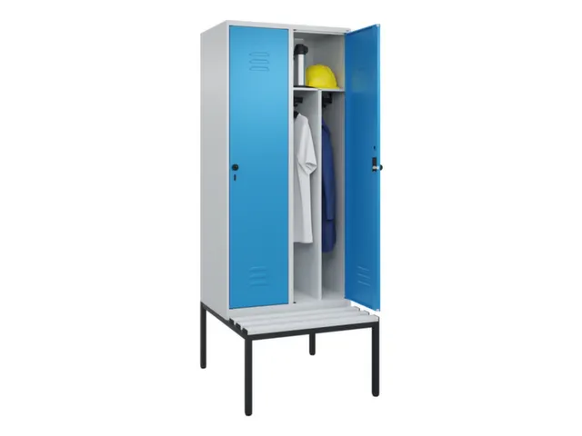 locker voor scheiding van kleding,HxBxD 2120x800x815mm,2vak