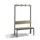 omkleedbank,HxLxD 1710x1000x407mm,HPL eiken-sereno,frame staal RAL7021