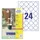 Etiket Avery L3415-10 rond 40mm wit 240stuks