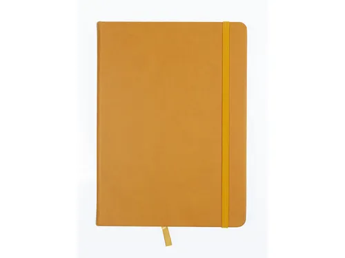 Schetsboek Kangaro A5 okergeel PU HC 80 blad 140gr roomwit met elastie
