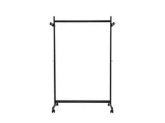 Garderoberek MAUL Samba mobiel 115X172X51cm 40kg, 10 haken zwart RAL90