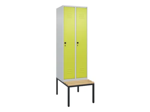 locker voor scheiding van kleding,HxBxD 2120x600x815mm,2vak