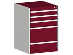 ladekast HxBxD 900x650x650mm 5laden romp RAL7035 front RAL3004