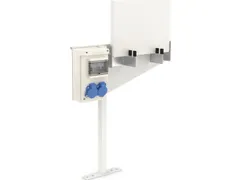 Dispositif de recharge E-Bike HxlxP 600x600x300mm acier RAL7035