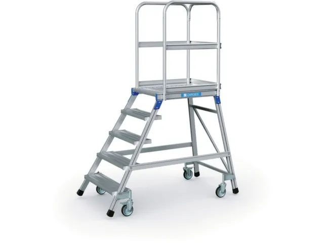 Bordestrap Aluminium Bordes 1200x 600x 800mm 5treden Aluminium