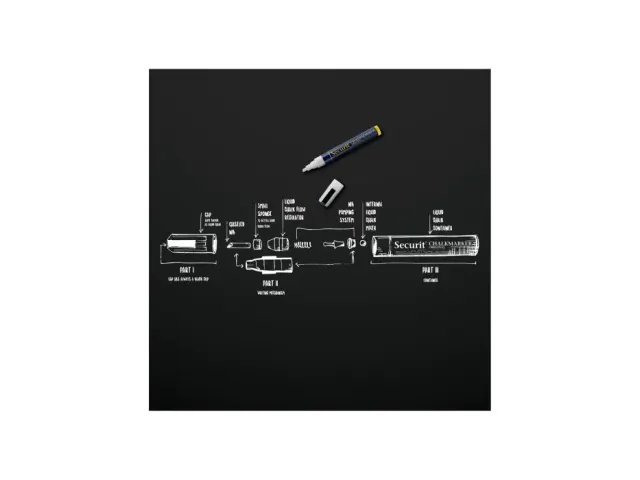 Krijtstift Securit Sma-510 Schuin Assorti 2-6mm Blister à 8st