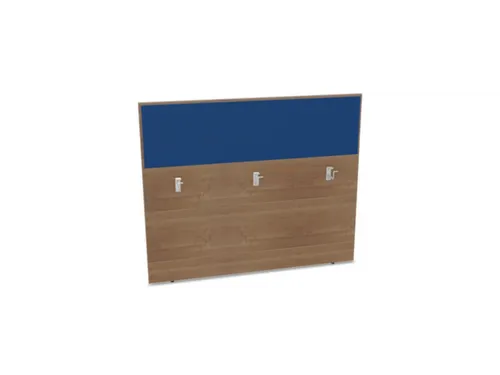 baliepaneel,v. bureau,aanbouw achter,B 1400mm,NT-cherry,BN6016-blauw
