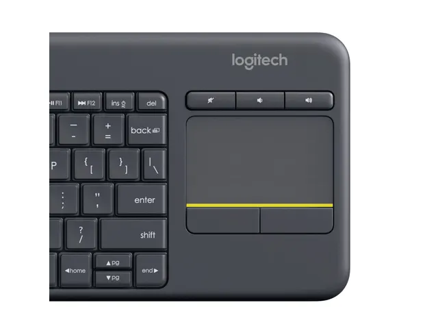 Wireless Touch Keyboard K400 Plus - Zwart, Belge (Azerty)