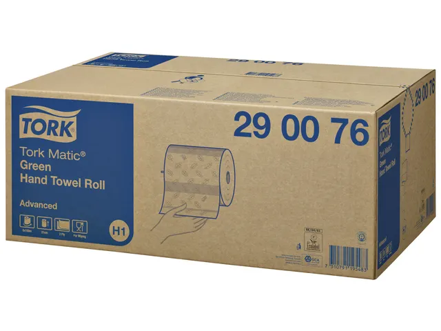 Tork 290076 H1 Matic Advanced Handdoekrol Groen 2-laags 150m 6 rollen
