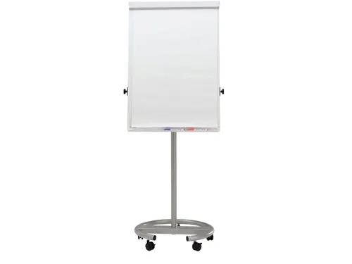 Verrijdbare Flipover MAULoffice Ronde Voet Zilver