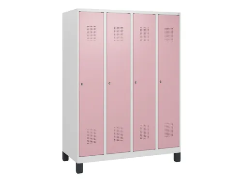 schoollocker,HxBxD 1630x1200x500mm,4vak,vak B 300mm,cil.-slot,voeten