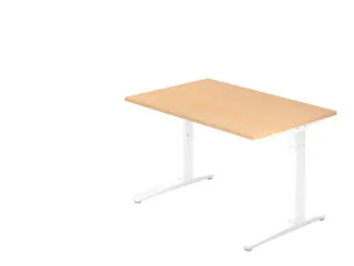 In hoogte verstelbaar bureau,HxBxD 680-850x1200x800mm,blad esdoorn - 1