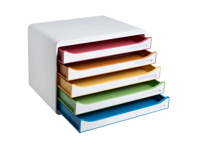 Exacompta Big Box Plus Horizon Ladekastje Kunststof Wit 5 Lades