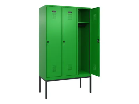 locker,HxBxD 2120x1200x500mm,3vak,vak B 400mm,draaigrendel
