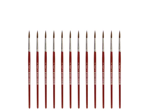 Penseel Kangaro Serie 120 rond Nr. 7 geitenhaar doos 12 stuks