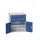 ladekast HxBxD 900x800x550mm 2laden 2deuren RAL7035 front RAL5010