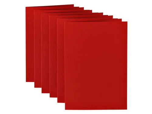 Correspondentiekaart Papicolor dubbel 105x148mm rood pak à 6 stuks