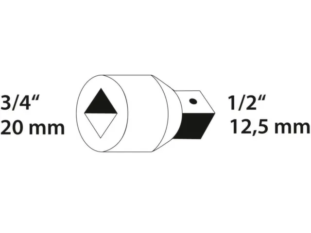 GEDORE 3219 Reduceer 3/4 inch naar 1/2 inch