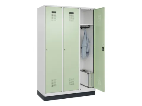 locker,HxBxD 1950x1200x500mm,3vak,vak B 400mm,cil.-slot,sokkel