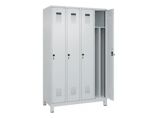 locker voor scheiding van kleding,HxBxD 1950x1200x500mm,4vak - 1