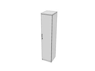 kantoorkast,HxBxD 1895x400x445mm,Bl-wit - 1