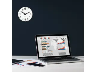 Tafelklok Nextime Duomo Mini 20 cm wit gebolde glazen lens - 10
