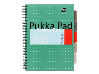 Projectboek Pukka Metallic A4 lijn 5-tabs 200 pagina's 80gr groen - 1
