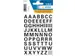 Etiket Herma 4158 10mm Letters A-Z Zwart Folie 63 stuks