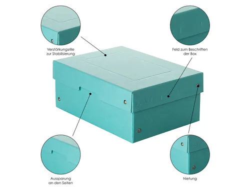 PureBox Pastell A5 bleu 100mm