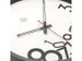 Horloge murale 30cm - Silencieux - Plastique - nXt Dropped Numbers