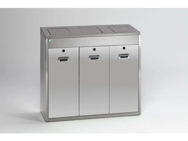 station de tri sélectif,3x48l,HxlxP 920x1000x430mm