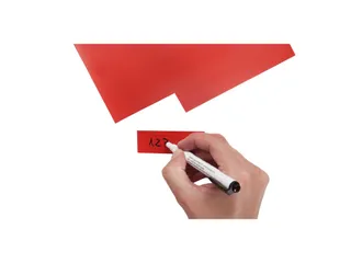 Magneetvel MAUL 200x300mm rood beschrijf- wisbaar en te knippen - 4
