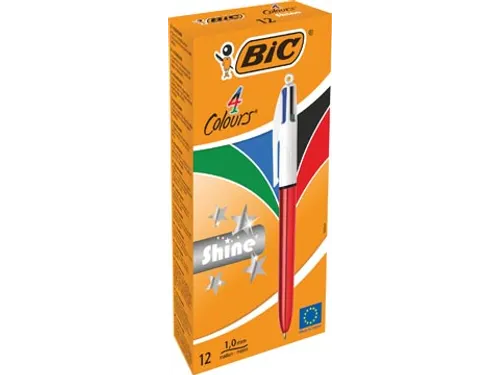 Colours Shine 4-kleurenbalpen medium lichaam rood