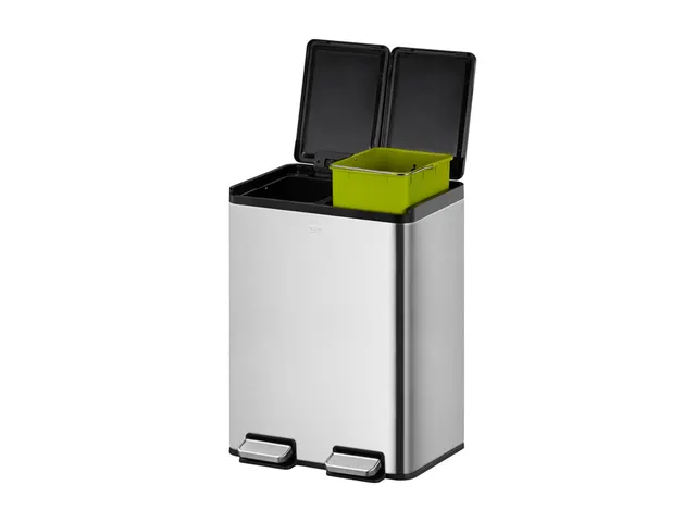 Essential splitted Recycler Pedaalemmer 20+20 Liter Mat RVS